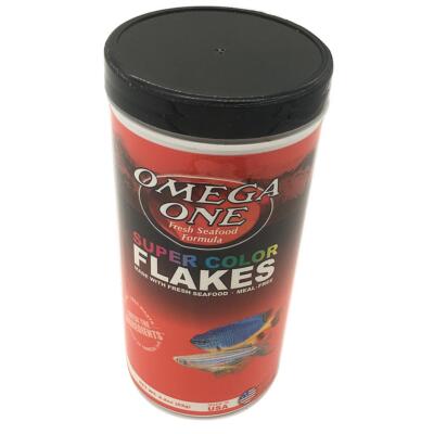 Omega One Super Color Flakes Fish Food - 2.2 oz #91481