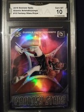 2019 donruss optic basketball Giannis Fantasy Stars Silver Prizm GMA 10