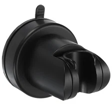 Shower Head Holder, Suction Cup Shower Head Holder(Round, Black)