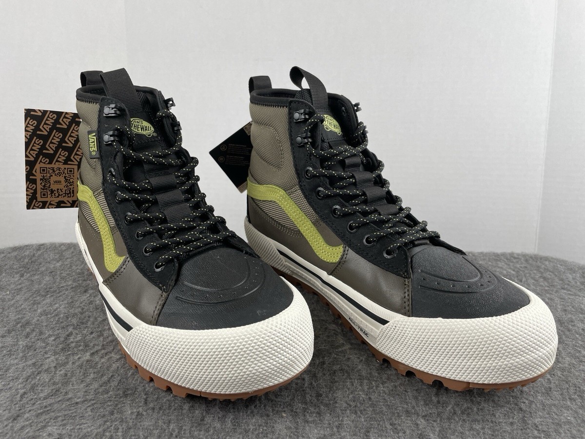 VANS Sk8-Hi GORE-TEX MTE-3 Black Olive Green Boots Defcon Mens 9