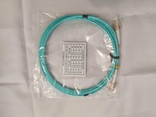 Image of 2m OM4 Aqua Fibre Optic LC LC Duplex MM 50 125 Patch LSZH Cable