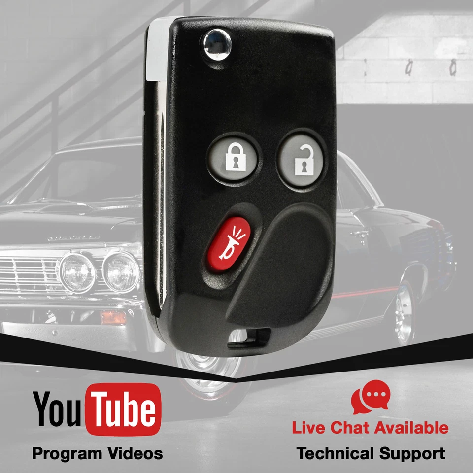 Key Fob for 2003 2004 2005 2006 2007 Chevrolet Silverado 1500 2500 350 HYQ4EA Foto 3 de 4