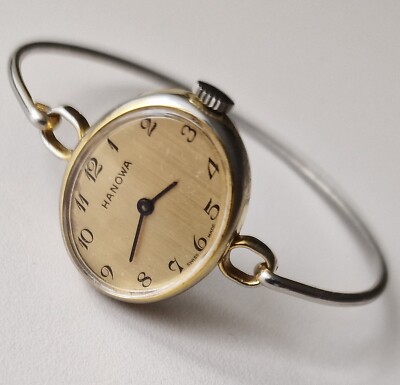 Vintage Ladies HANOVA manual winding cal.5111 Swiss made wristwatch from 1970's