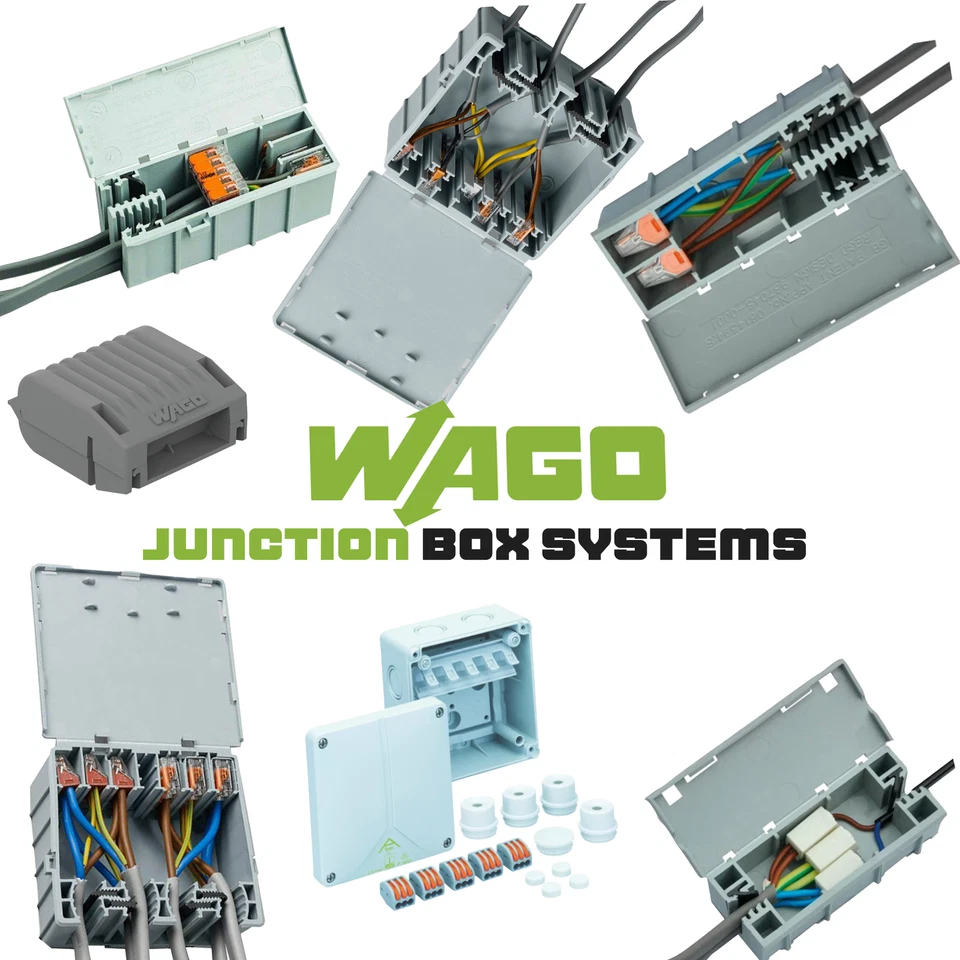 WAGO BOXES CABLE CONNECTORS HOUSING ENCLOSURE JUNCTION BOX LARGE & SMALL IPX IP - Image 2 of 4