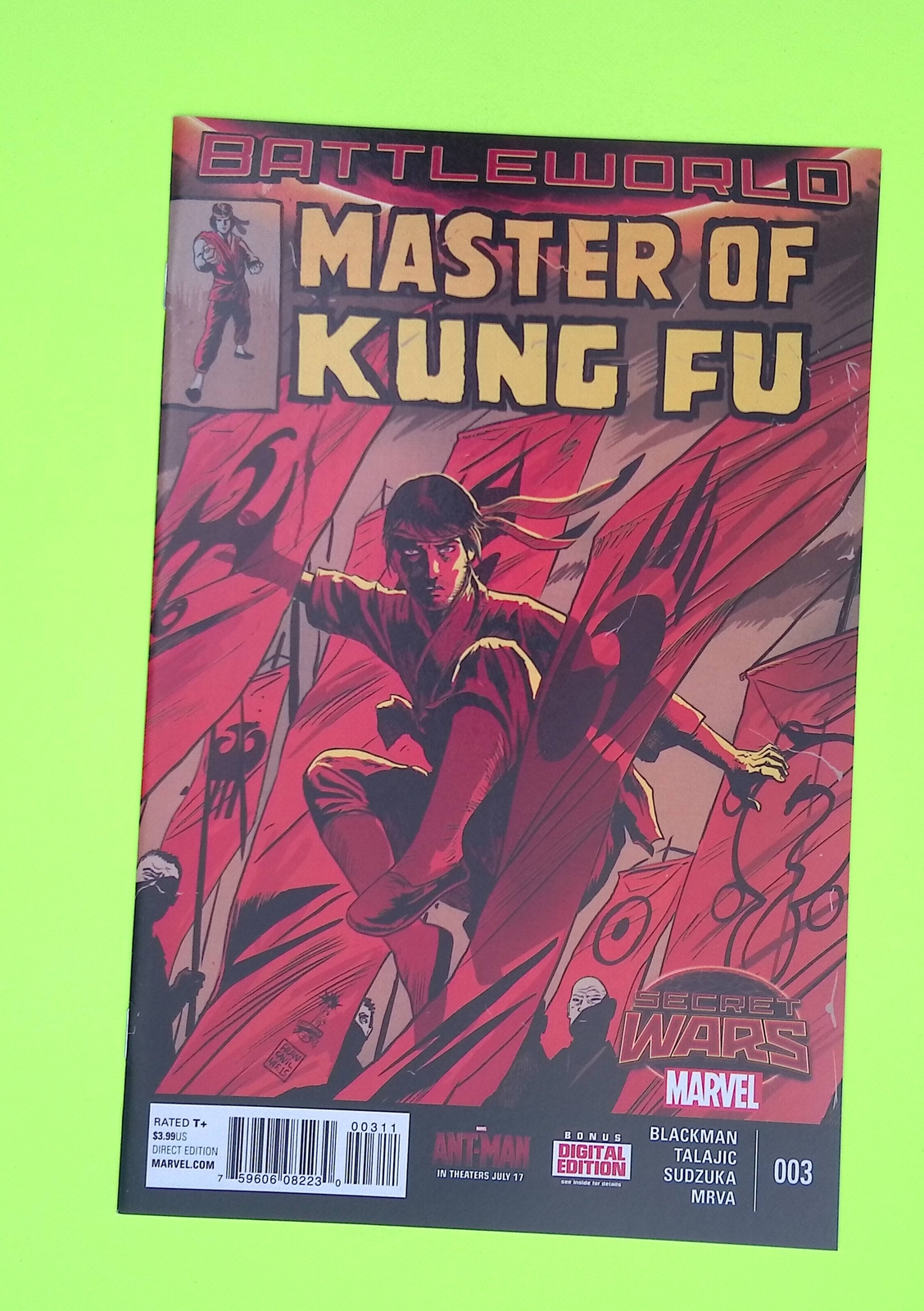 Master of Kung Fu #3 Vol. 2 2015 Marvel Comics primera aplicación High Grade V85-271