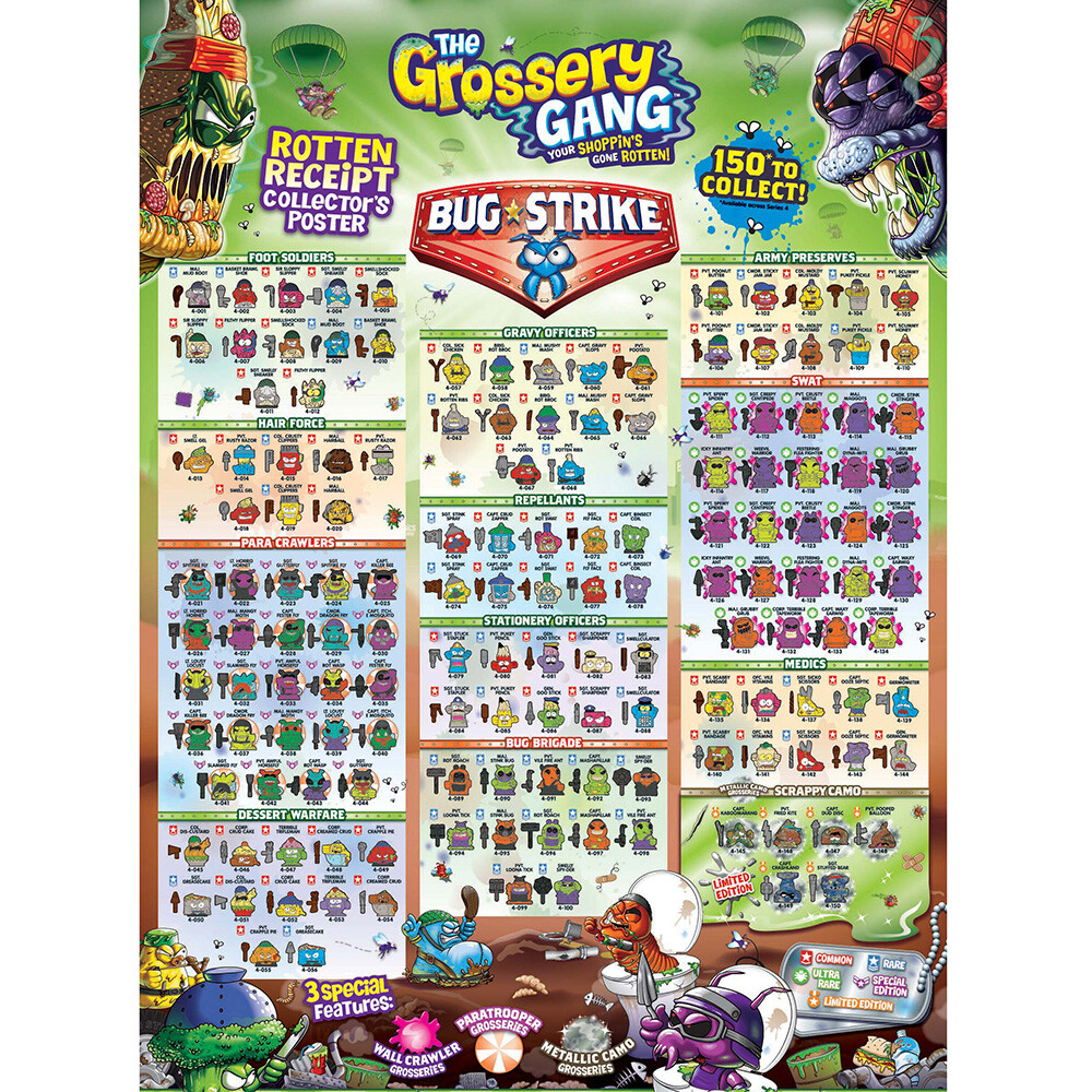 Grossery Gang Characters GROSSERY GANG CHARACTERS (Untasty Treats