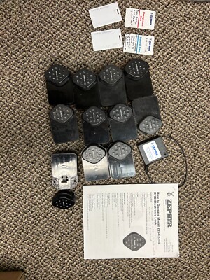 RFID Electronic Lock Set of 10 with Battery Pack, Control Cards, Manual ...