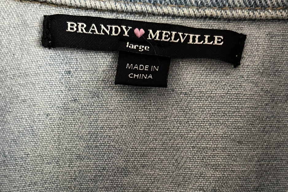 Jaqueta jeans azul denim lavagem leve rasgada retrô grunge anos 90 Y2K tamanho G - Imagem 3 de 4