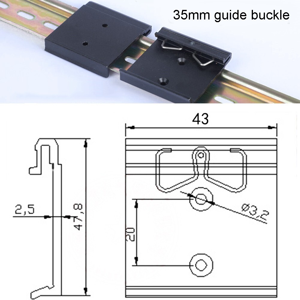 Professional DIN35mm Guide Rail Buckle for Electrical Equipment ...