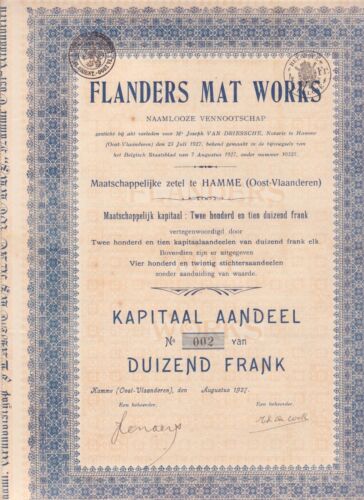 FLANDERS MAT WORKS HAMME - Photo 1/2