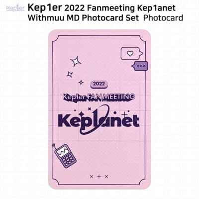 Kep1er 2022 Fan Meeting Kep1anet Official MD Photocard Withmuu
