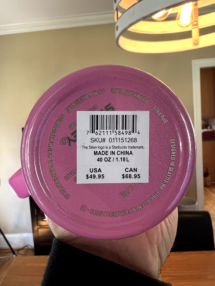 STANLEY X STARBUCKS WINTER PINK CUP 40oz TUMBLER LIMITED EDITION NEW eBay