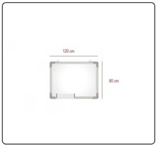 Lavagna Magnetica Bianca Alluminio Pennarello Cancellabile 70x100 aula ufficio