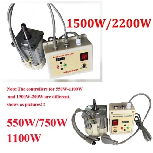 550W- 2.2KW Lathe Brushless Servo Motor & Switch ON/OFF Controller ...