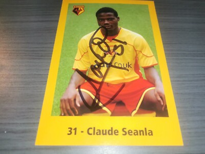 直筆サイン入り写真 マヌエル・ランシニ ウェストハム・ユナイテッドF SA鑑定済 Claude Seanla hand signed Watford autograph card | eBay