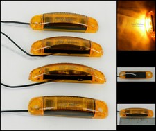 4 Tecniq Amber 2 Led Light Clearance Marker Trailer Truck Surface Mount 2 Wire 4 Tecniq Amber 2 Led Light Clearance Marker Trailer Truck Surface Mount 2 Wire