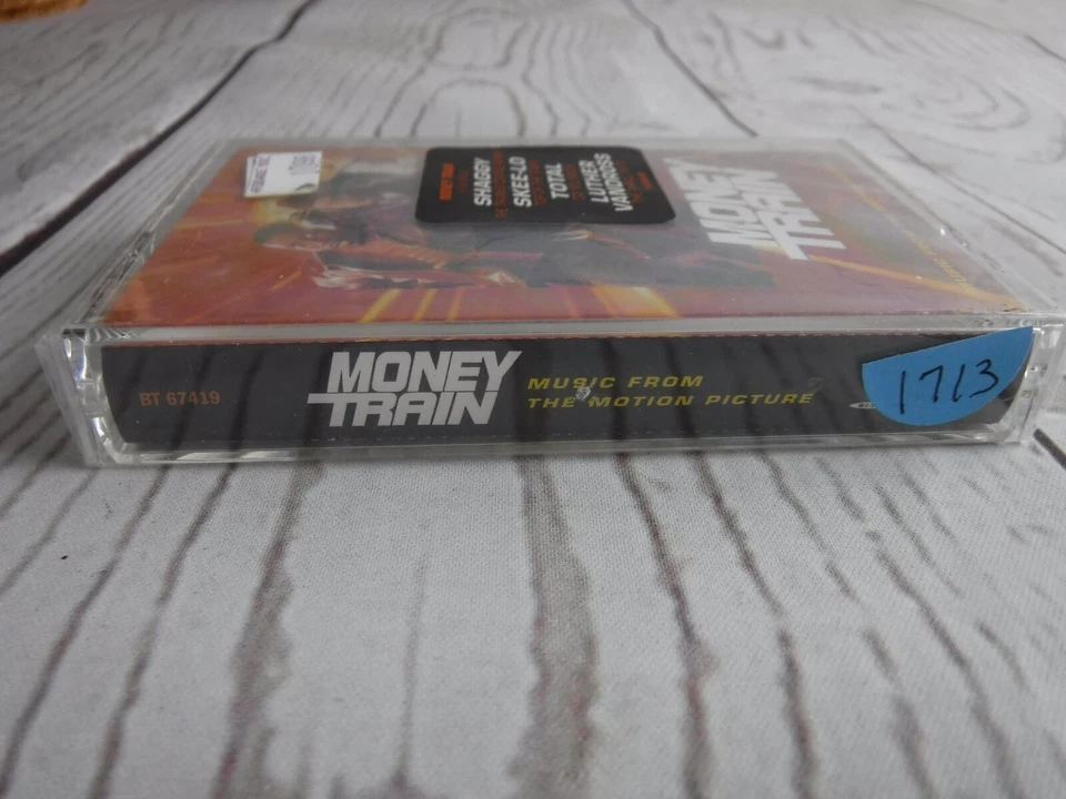 Vintage Cassette Tape MONEY TRAIN Movie Soundtrack FACTORY SEALED Hype Sticker - Image 2 of 4