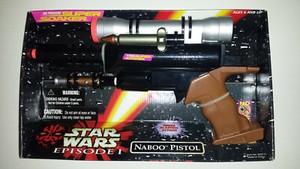 Vintage Star Wars Super Soaker Naboo Pistol, NEW; Hasbro, Larami