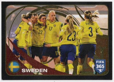 #291 Sweden FIFA/Coca Cola Women's World Ranking Top 10 Panini FIFA 365 2016-17