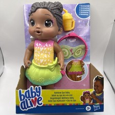 Baby Alive Rainbow Spa Doll 10 Inch Eye Mask Headband 2 in 1 Skirt Cup