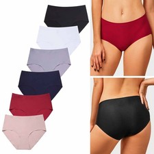 12 Pc Women's Brief Panties Underwear No Show Panty Hipster Seamless Line XLarge