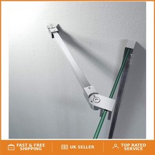 50cm Adjustable Stainless Steel Shower Door Support Bar for Safe Top Fixation