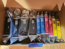127 Ink Cartridge for Epson WorkForce 633 635 645 WF-3530 WF-3540 WF-7010 10 Lot