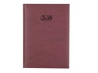 1 Buchkalender 2026 in A5 Bordeau  rotTagesplaner Terminplaner Kalender