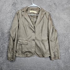 J. Crew Weathered Broken In Chino Classic Twill Olive Green Blazer Size 8