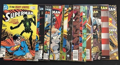 1987 DC Comics Superman LOT OF 17 (#1-#168) Some Minor Keys
