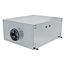 Lined Twin Duct Mounted, In Line Extraction Fan with EC Motor 150mm Acoustically