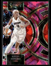 Rhyne Howard 2024 Panini Select WNBA #140 Prizms Pink Ice Atlanta Dream