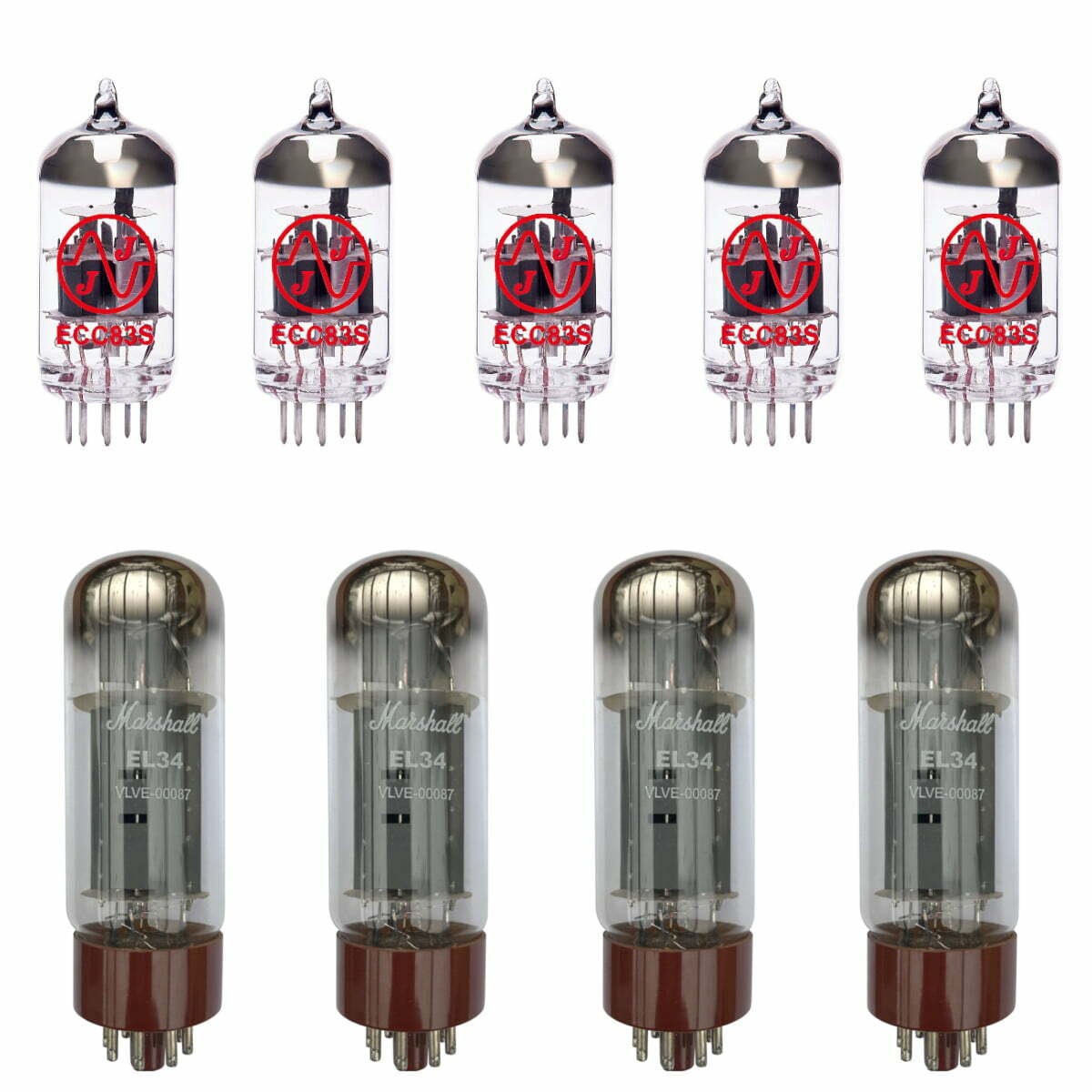 Replacement Valve Kit For Marshall JCM800 4211 (4 x JJ ECC83 1 x Balanced JJ ...