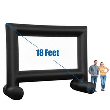 18FT Inflatable Movie Projector Screen Projection Outdoor Home Theater W/ Blower