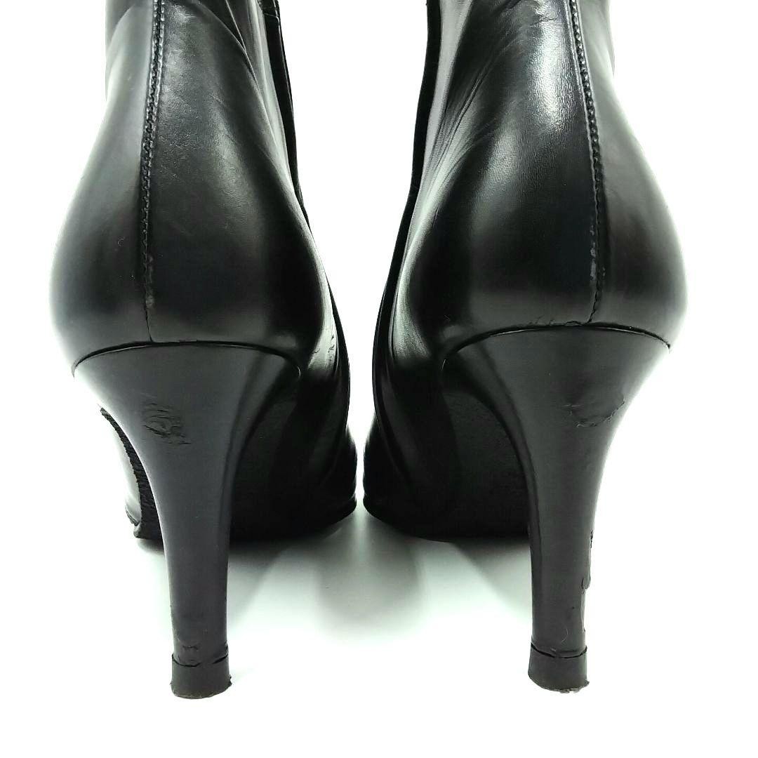 GUCCI Boots Heel GG Marmont Leather Black EU35.5/US5.5 113174c thumbnail 22