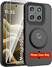 Translucent Magnetic Case with Screen Protector for Motorola Moto Edge 2026
