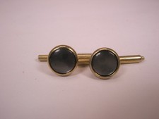 SINGLES 2 3/8" Gray MOP Round Vintage Formal Tux Prom Groom Shirt Stud c2044