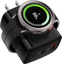 3 in 1 Wireless Charging Cube for Samsung Galaxy Watch8, USB C  A Charger