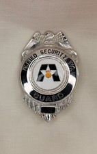 Vintage Allied Security Inc Guard Badge - Everson Ross Hallmark USA Made