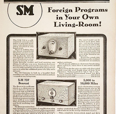 1931 Silver Marshall 738 Converter Radio Advertisement Electronic Vintage DWU17F