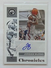 2021 Chronicles Jordan Burns RC, AU #CR-JBU