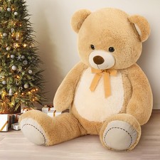 Giant Teddy Bear Stuffed Animal 4 Feet,51 in Large Bear Gift for Girlfriend B...
