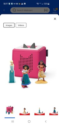 New Tonies Disney Toniebox Audio Player Bundle w/ Elsa, Moana & Mirabel