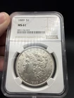 1889-P Morgan Silver Dollar NGC MS61