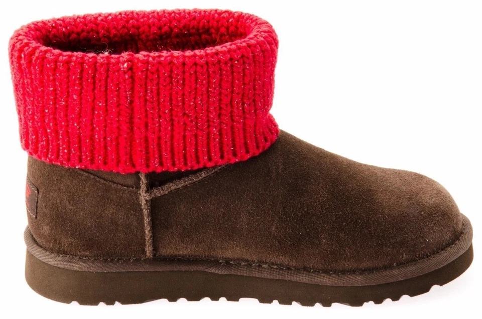 BOTAS UGG CLÁSICAS MINI SOUTH BELLE CHOCOLATE PIEL DE OVEJA TALLA EE. UU. JUVENTUD 3 NUEVAS Foto 4 de 4