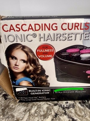Revlon Perfect Heat Cascading Curls Ionic Hairsetter Curlers NIB