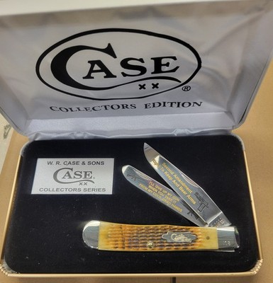 Case xx Second Amendment Trapper Jigged Antique Bone Stainless Pocket Knife #108