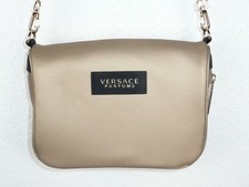 Versace Parfums Champagne Gold Shoulder Bag Purse Crossbody Chain Strap
