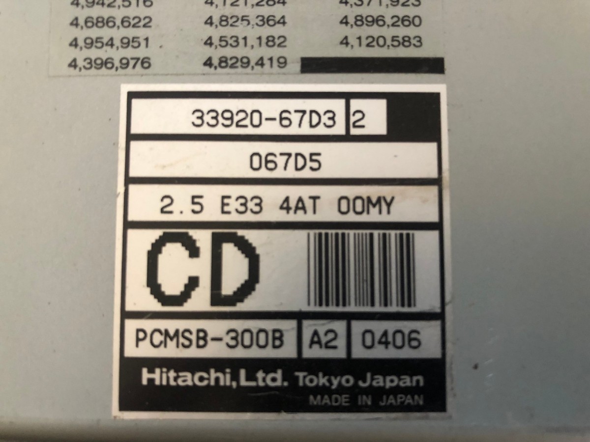 PROGRAMMED PLUG & PLAY 00 SUZUKI VITARA 2.5 AT ECM ECU MODULE PCM