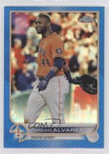 2022 Topps Chrome Logofractor Edition Blue Refractor /150 Yordan Alvarez #32 7q2